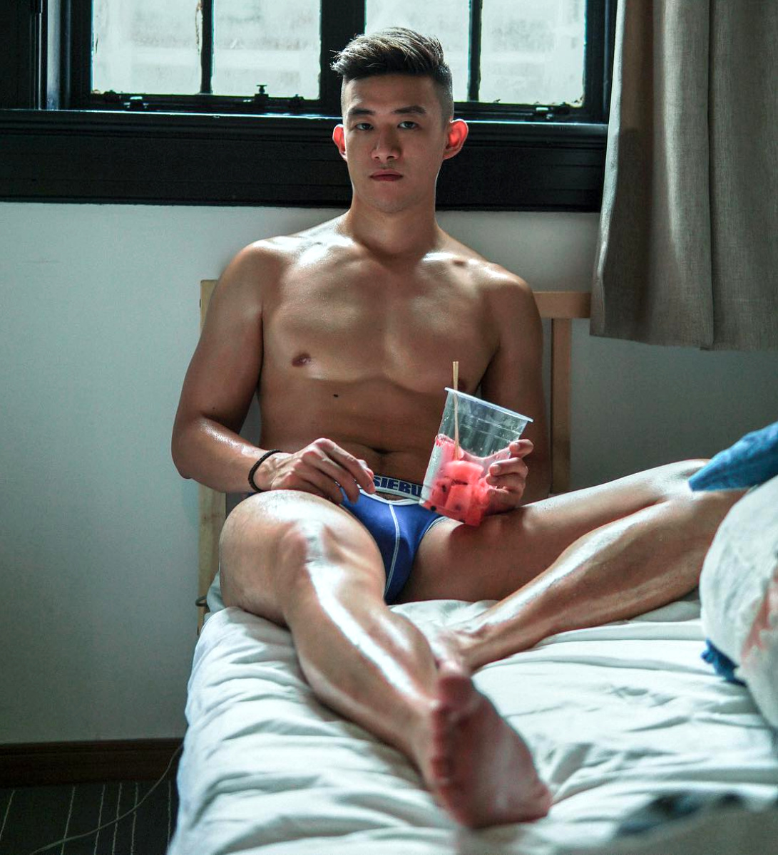亚裔男模 GaryAukk 内裤写真