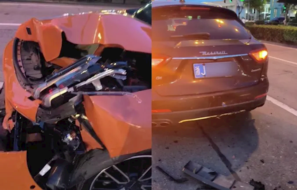 男子买车当天追尾玛莎拉蒂 维修费近10万！保险公司：车险还差7分钟生效