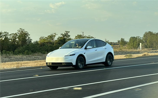 贯穿灯砍了、方向盘手动！特斯拉标准版Model Y实车曝光，28万卖‘简配版’？